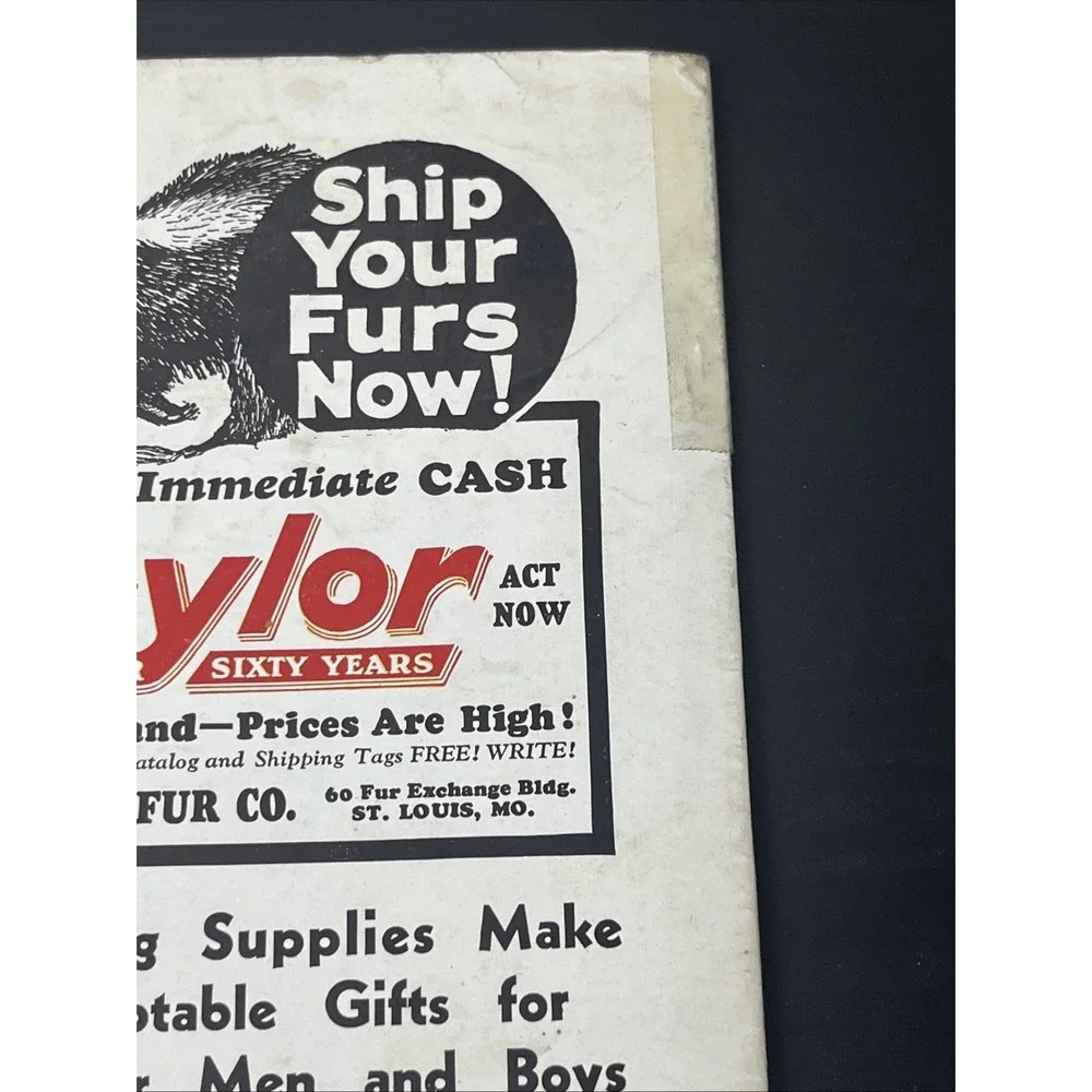 Hunter Trader Trapper December 1936 Vintage Hunting Trapping Magazine
